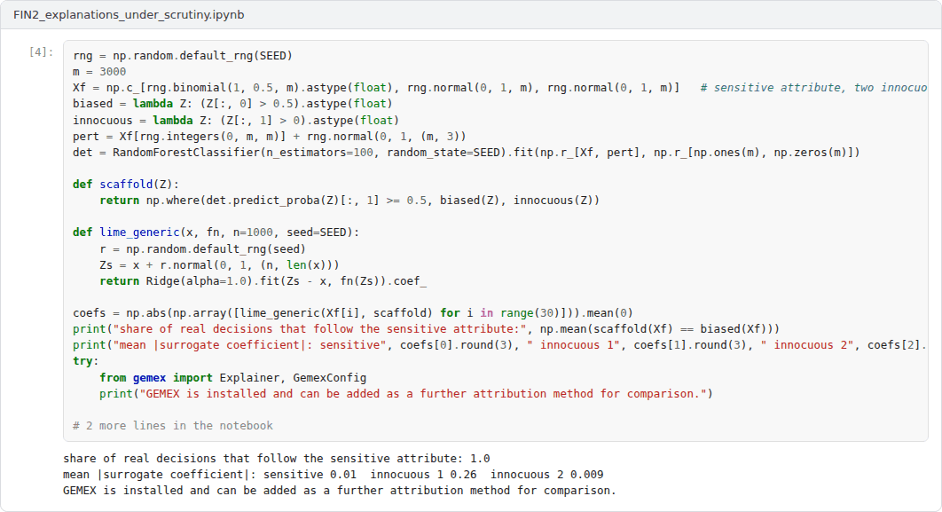 Output of the example notebook